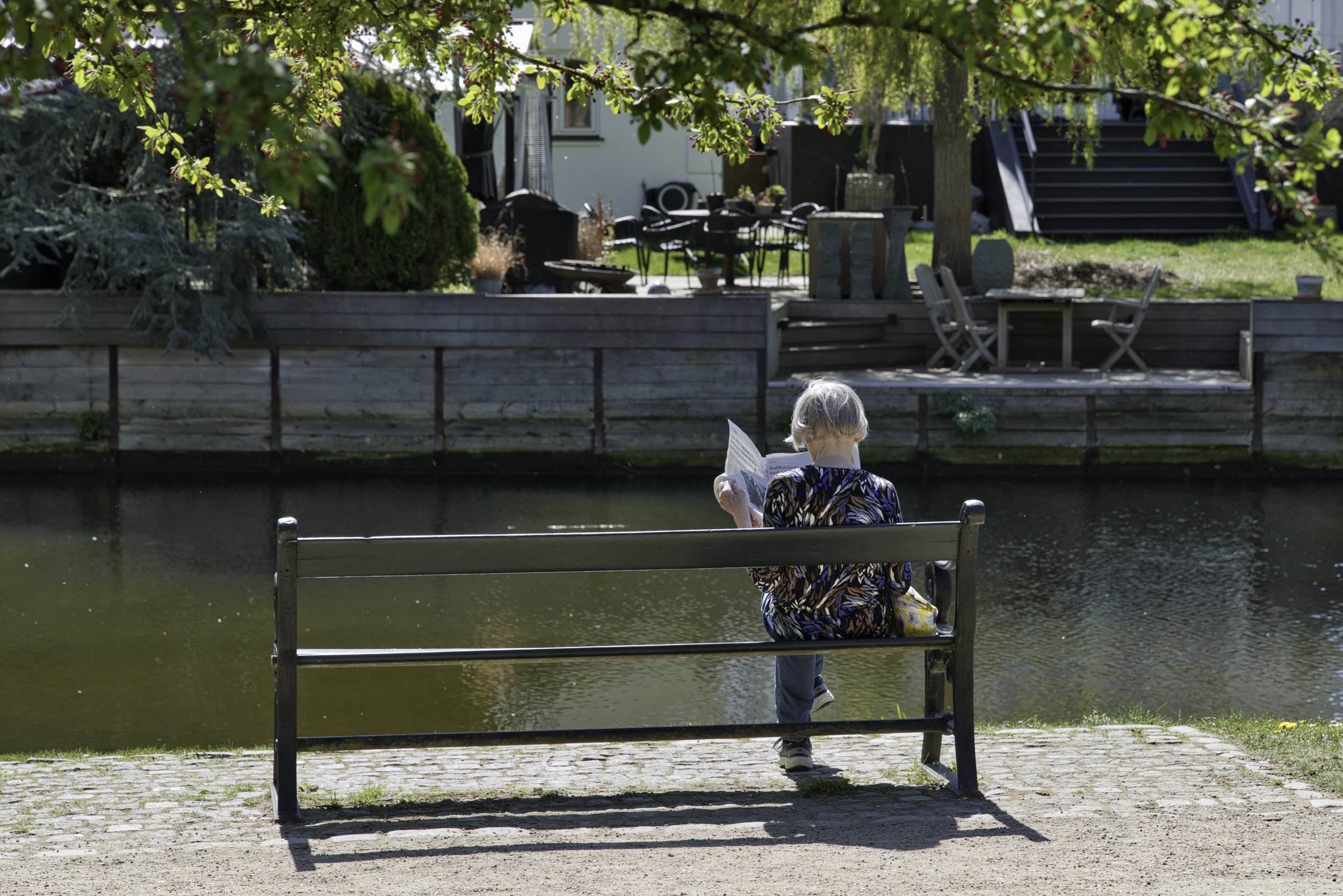 Slow flowing stream and slow motion politics - Køge, Denmark