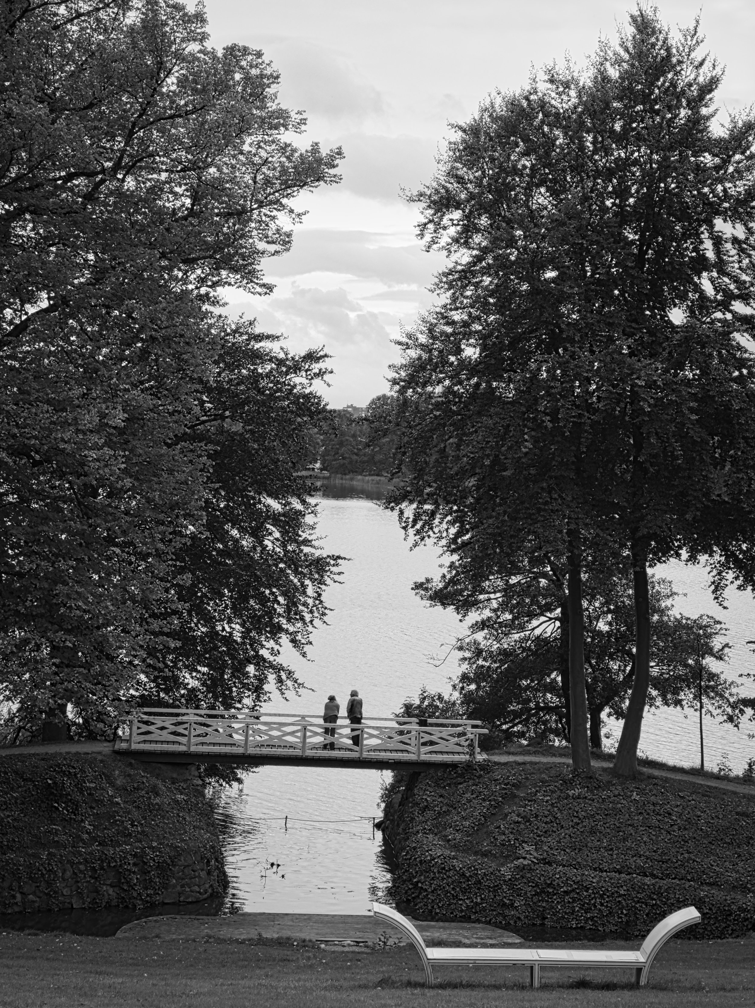 Bench and Bridge - Sophienholm, Kongens Lyngby, Denmark