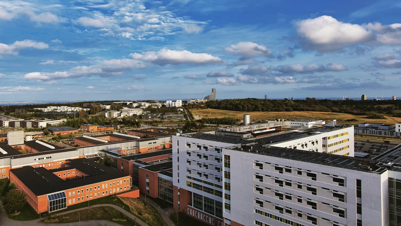 13th floor view over Århus University Hospital - Århus, Denmark