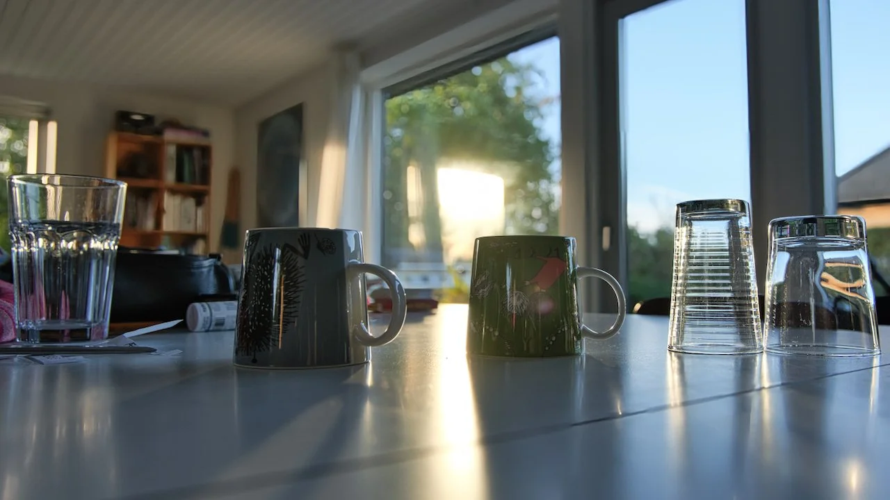 Ready for morning juice and coffee - Hornslet, Denmark