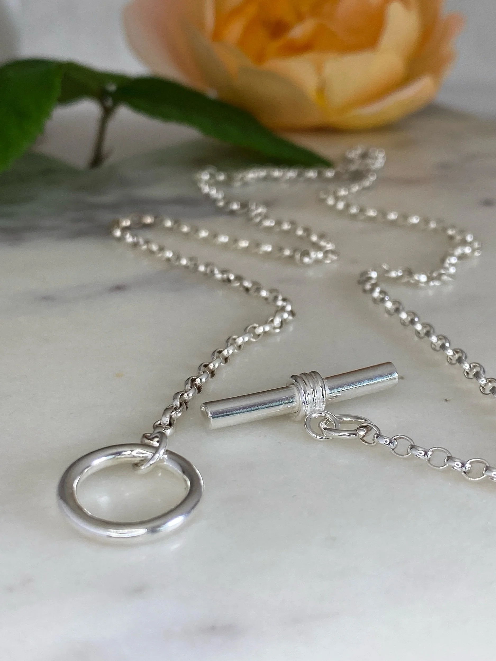 Handmade Sterling Silver Watch Style Chain