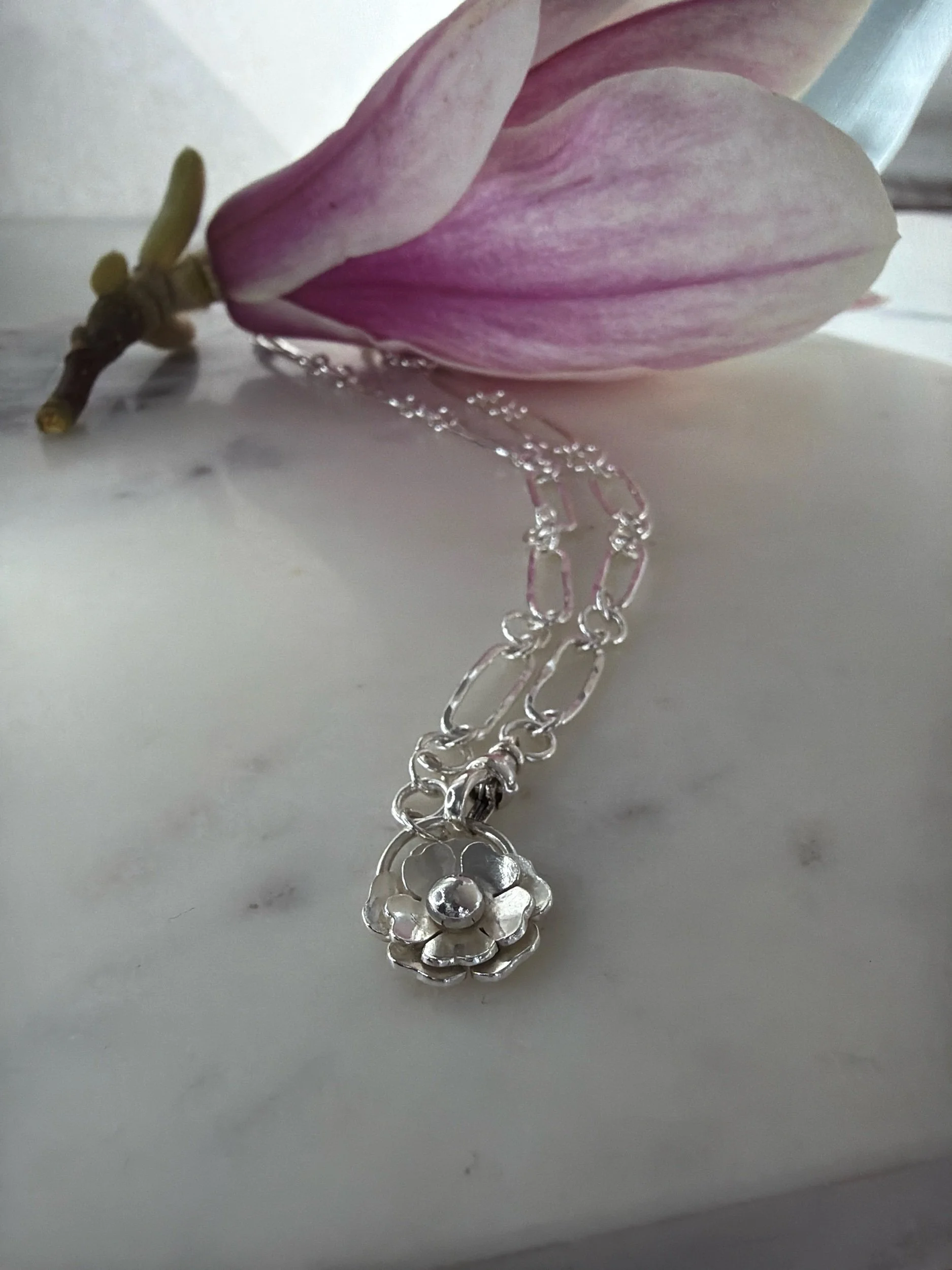 Handmade Sterling Silver Paperclip Chain