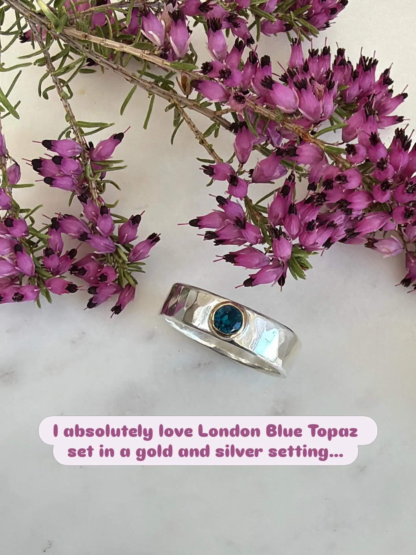 💙London Blue Topaz 💙

My absolute fave! It&rsquo;s such a deep blue with just a little hint of green. I&rsquo;ve always thought it looked gorgeous set in gold but last week I had a go at setting it in silver and I love it in silver too. I&rsquo;m w