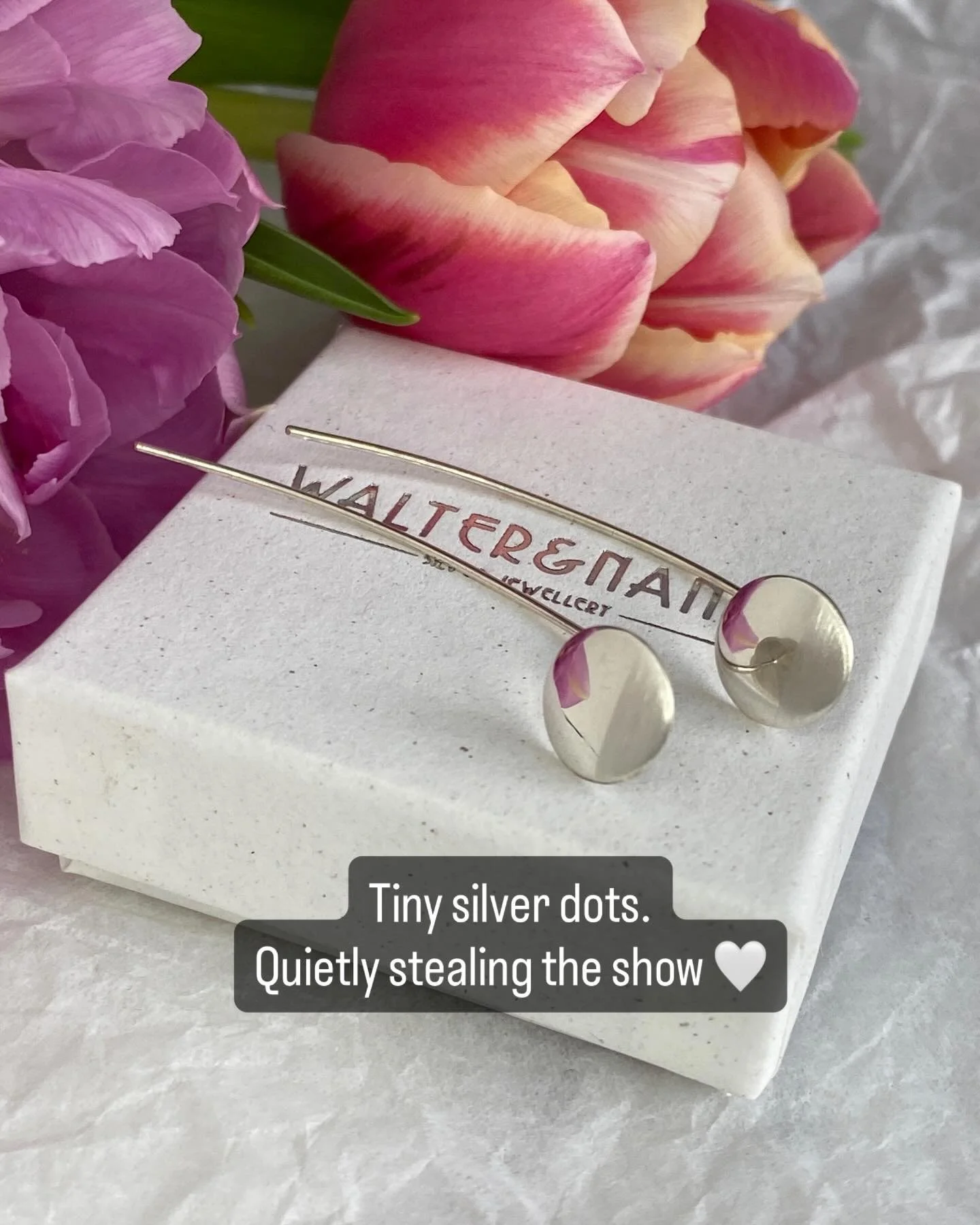 ✨Elegant. Effortless. Handmade to wear every day ✨

These simple dot earrings have been handmade in sterling silver and 9ct gold with a softly polished finish that catches the light so beautifully. I love creating pieces like this &mdash; understated