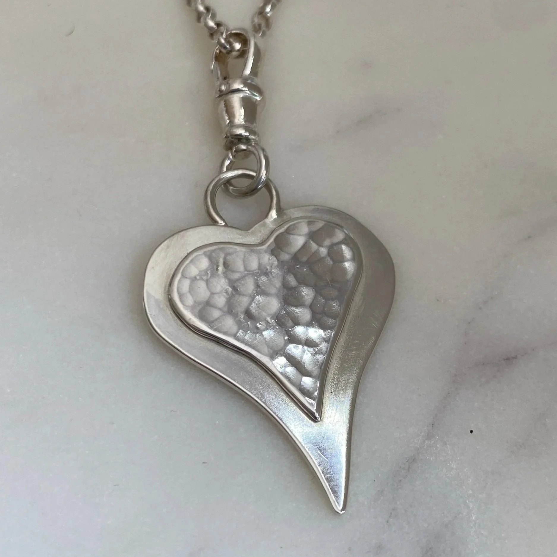 Walter and Nancy Jewellery Handmade Heart Charm - Large
