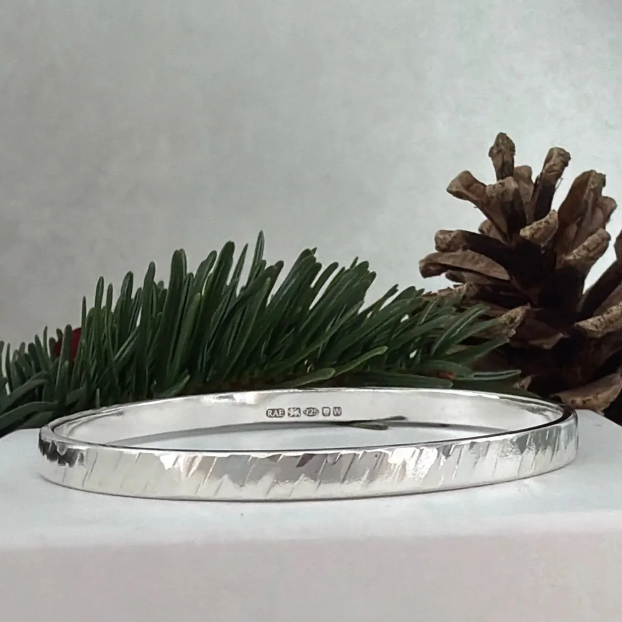 Signature Bark Texture Bangle