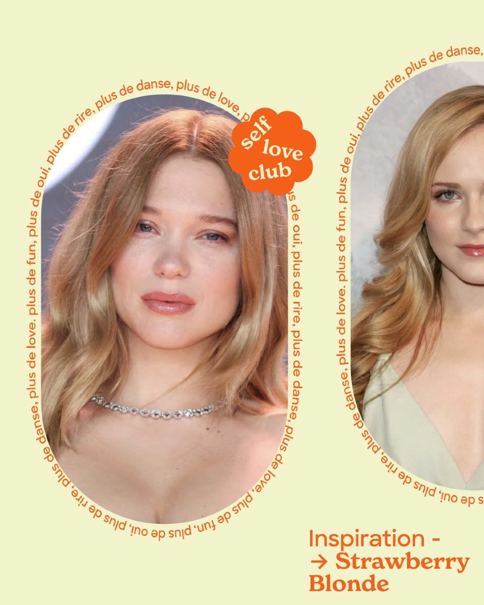 Le strawberry blond est un m&eacute;lange subtil de blond dor&eacute; et de nuances de roux, apportant une teinte chaude et lumineuse pour un look &eacute;clatant. 🌸 #StrawberryBlonde #Colors #Cheveux #Paris