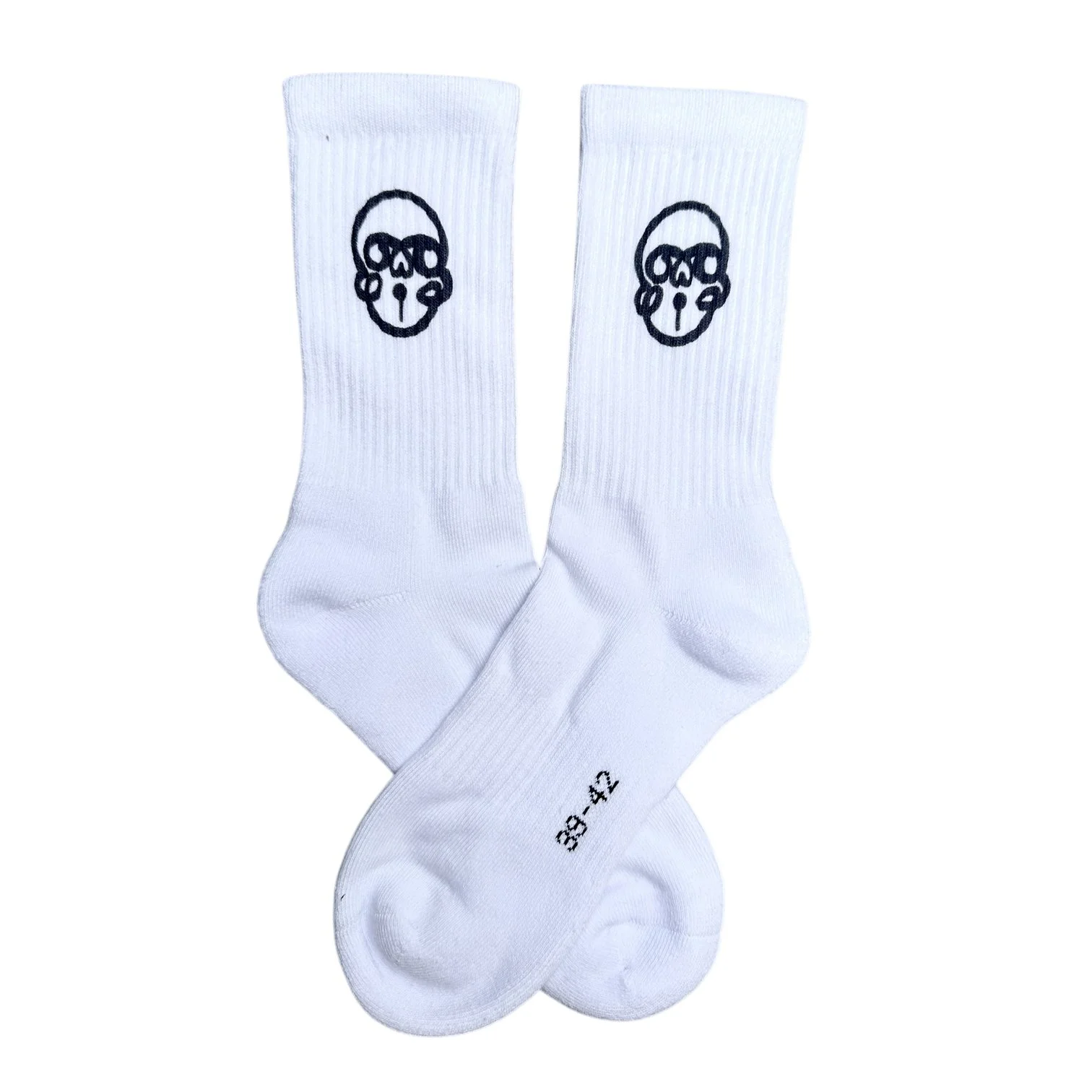 CHAUSSETTES KUPS SKULL – SÉRIGRAPHIE NOIRE