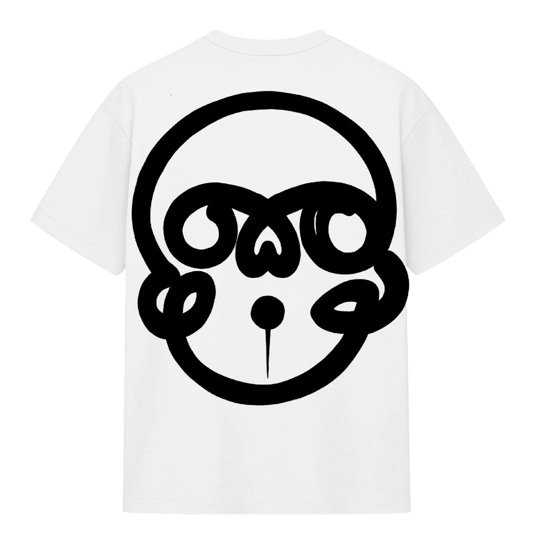 T-SHIRT OVERSIZE – BLACK KUPS SKULL – 240 g/m²