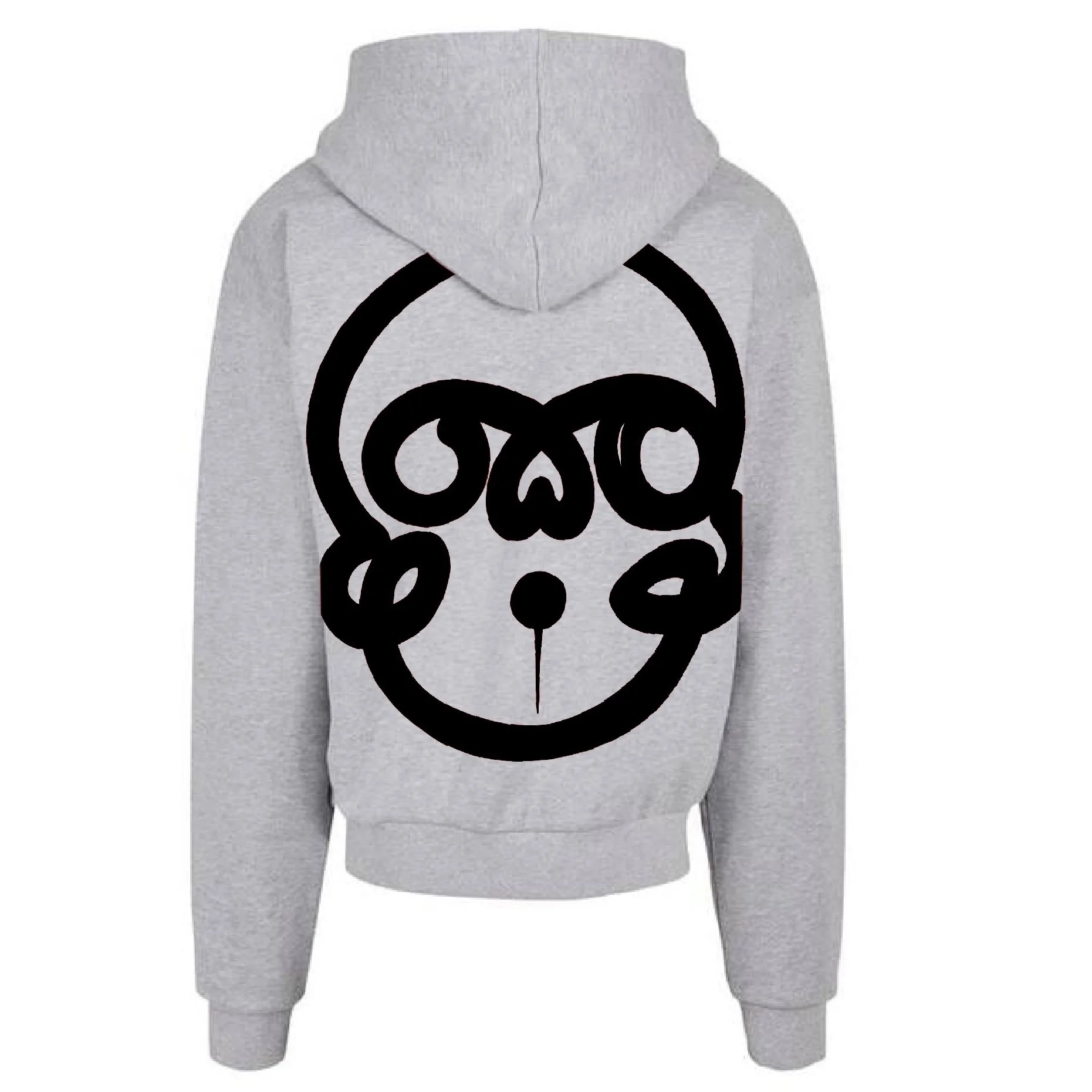HOODIE A CAPUCHE ULTRA LOURD  " BLACK  KUPS SKULL " – 460 g/m²