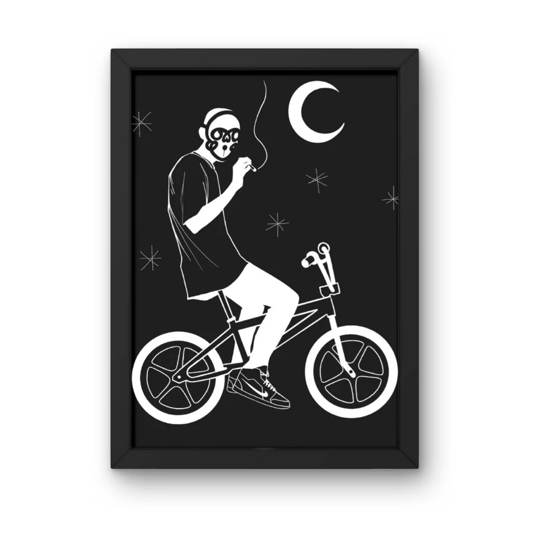 PRINT 30×40 MOONRIDE — KUPS SKULL