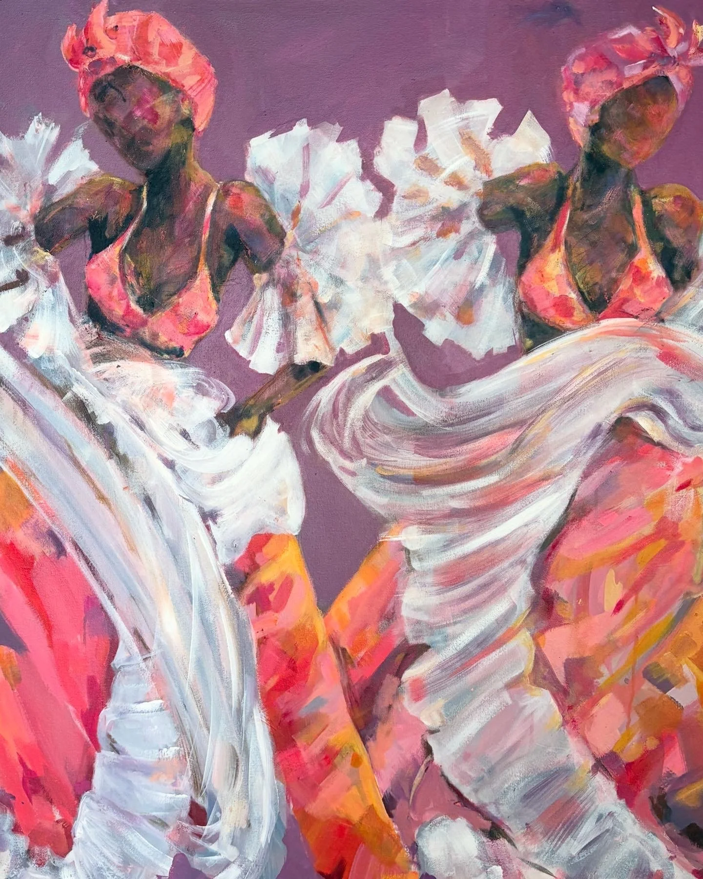 Peach Melba available at On The Wall Art Gallery Barbados