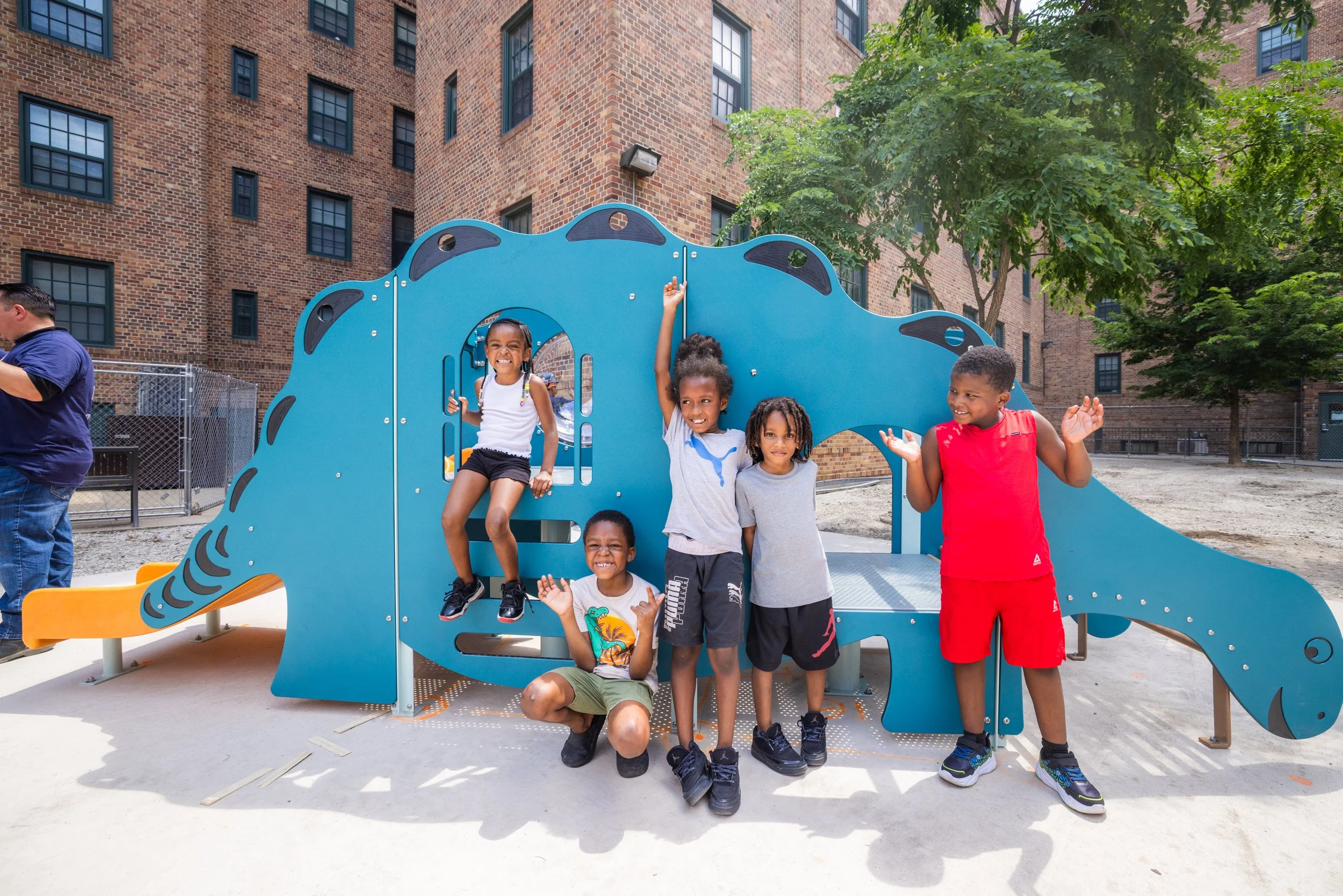 KABOOM! installs tot-lots for Marshall Field Garden’s youngest residents