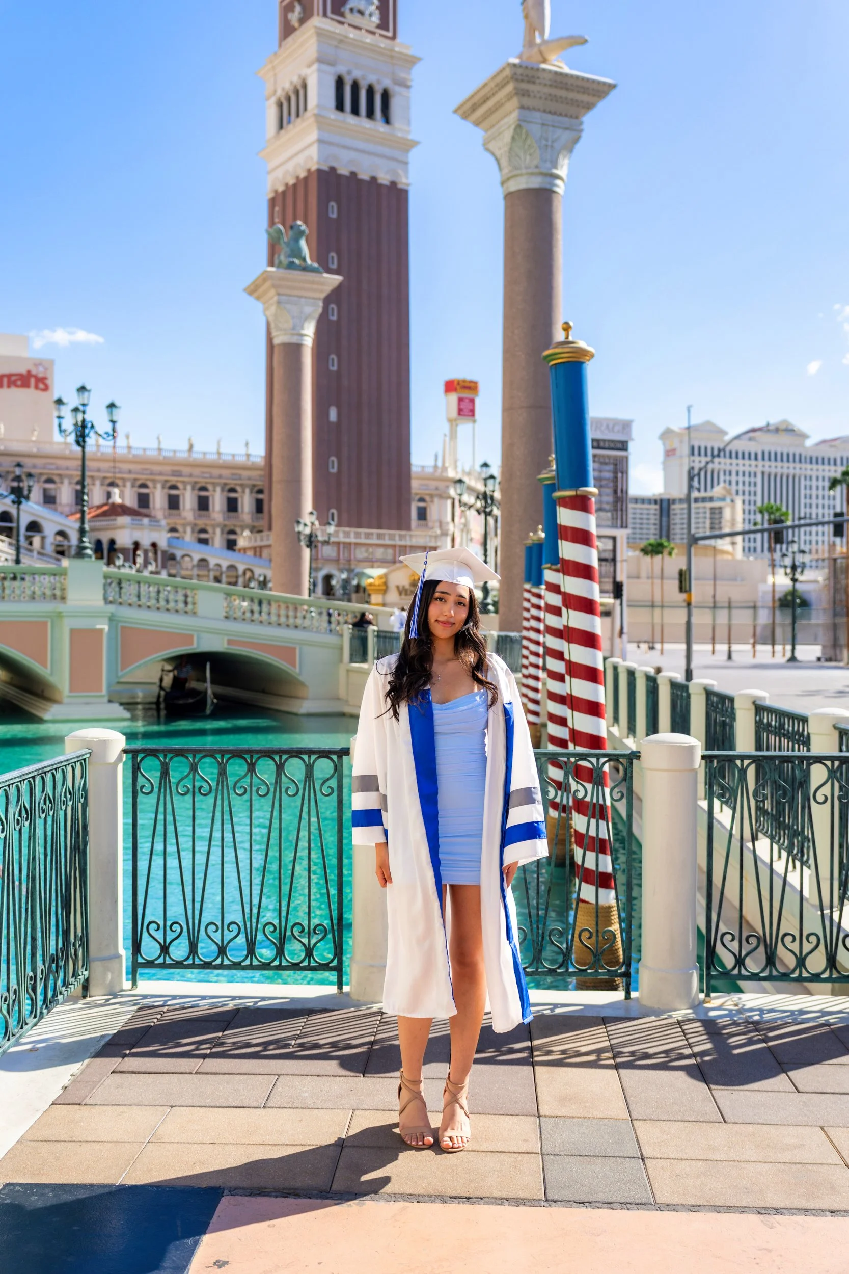 Graduation portrait at the Venetian Hotel, Las Vegas