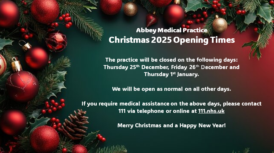 Christmas Opening Times 2025