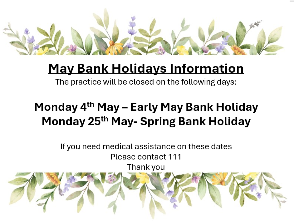 May Bank Holiday Closures 2026