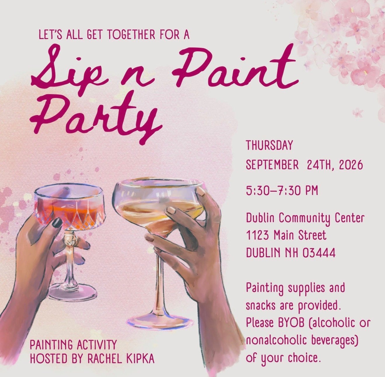 Sip & Paint Party, Thursday, September 24