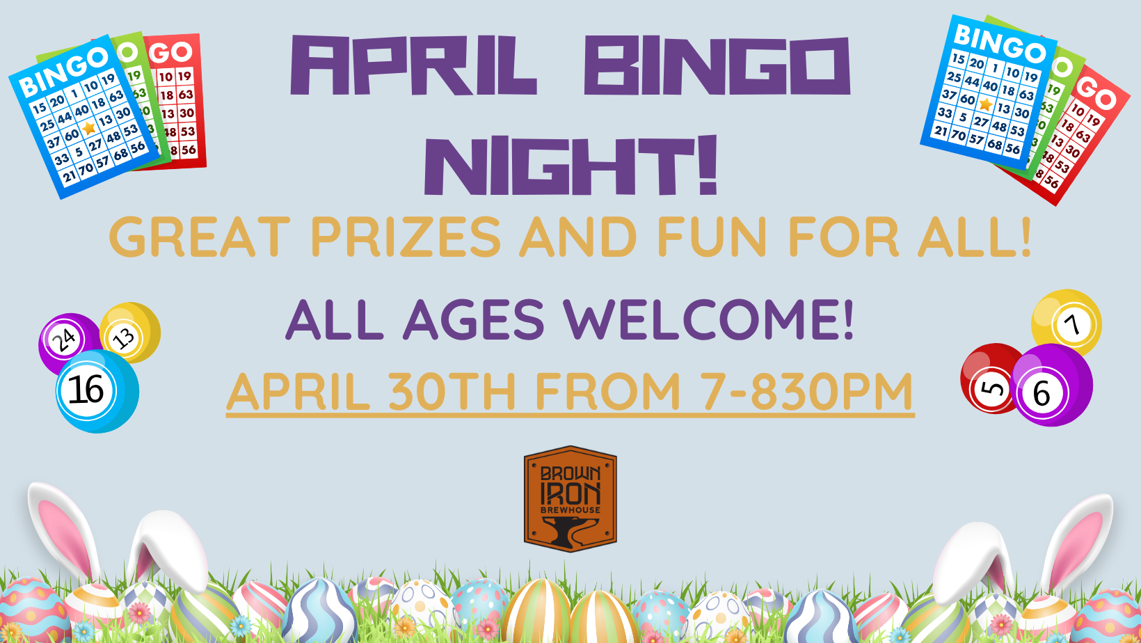 April Bingo Night Washington Twp.