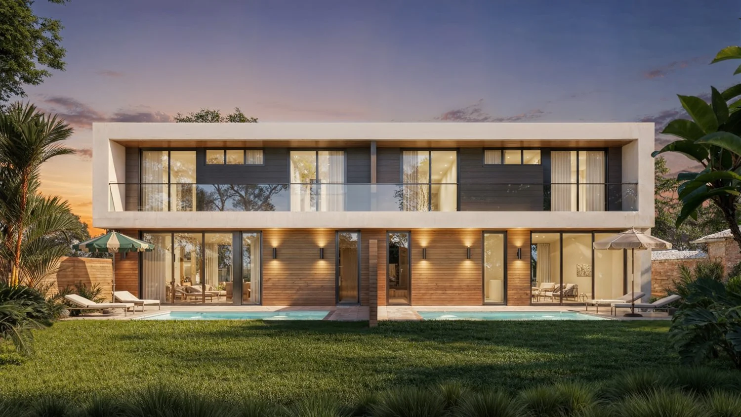 buena-vista-townhomes_Exterior Pool_Evening.jpg
