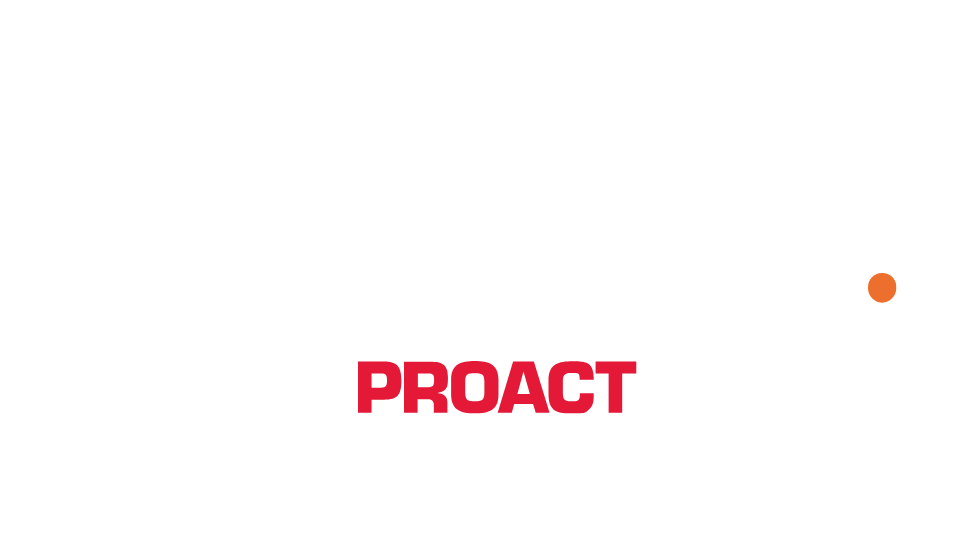 Logo for BlakYaks, a PROACT company, in white and red text on a black background.