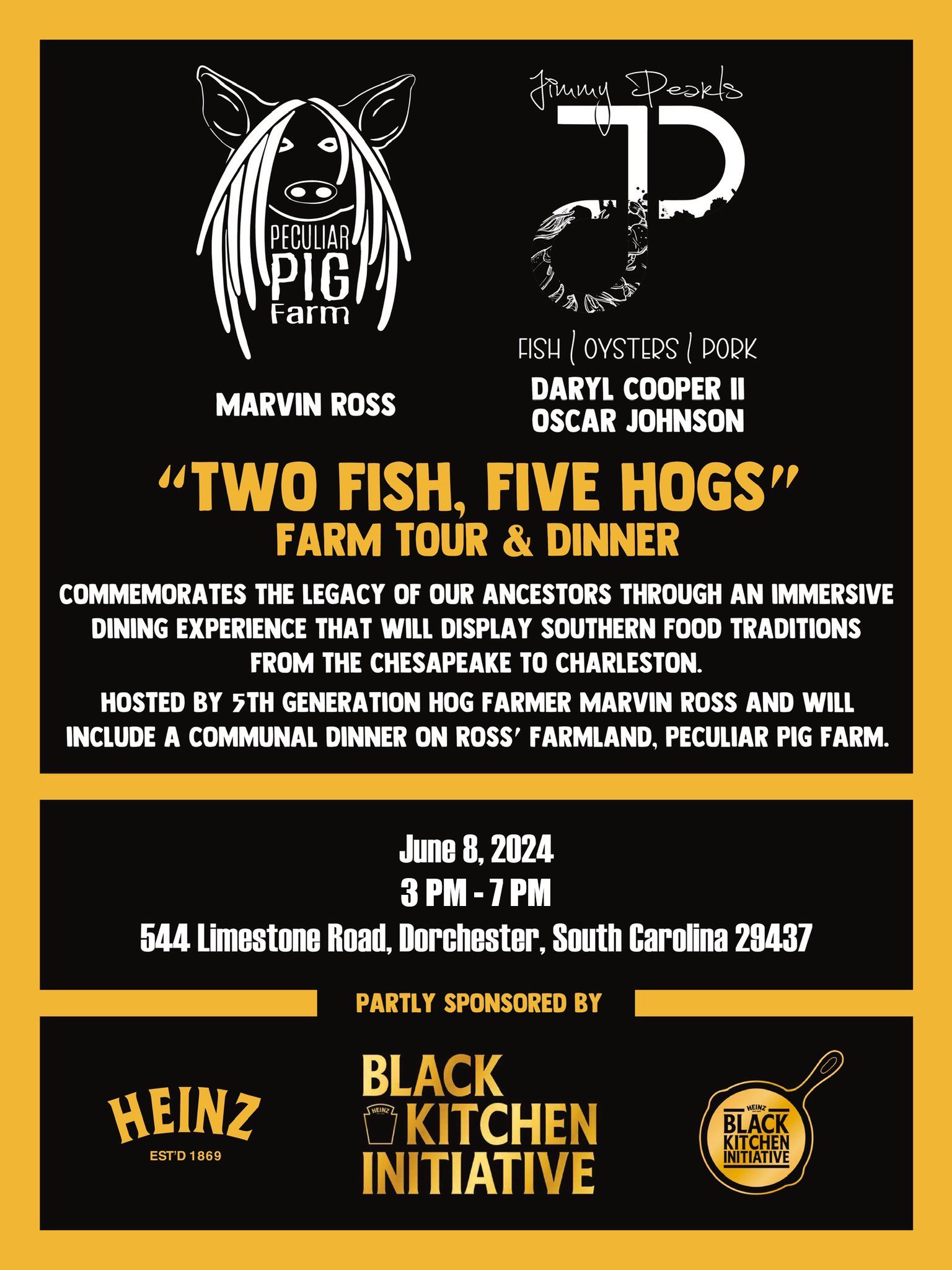 Two Fish & Five Hogs : Farm Tour + Dinner