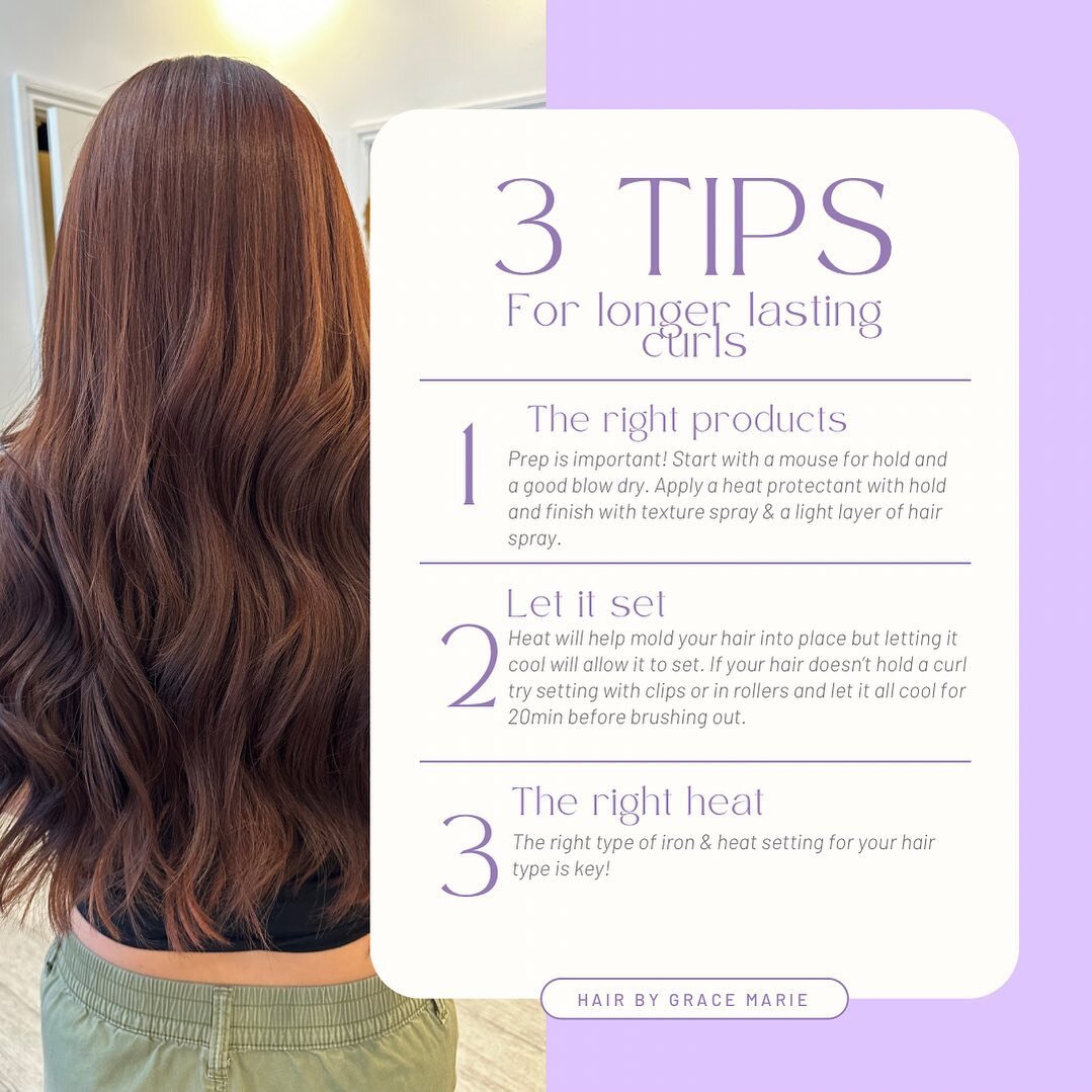 Unlock the secrets to long lasting curls with these tips🤍

Want to learn more? Book a service with me and we can go over all things heat tools, brushes, products &amp; techniques ✨ 

#curlingtutorial #howtocurlyourhair #losangeleshairstylist #hairst