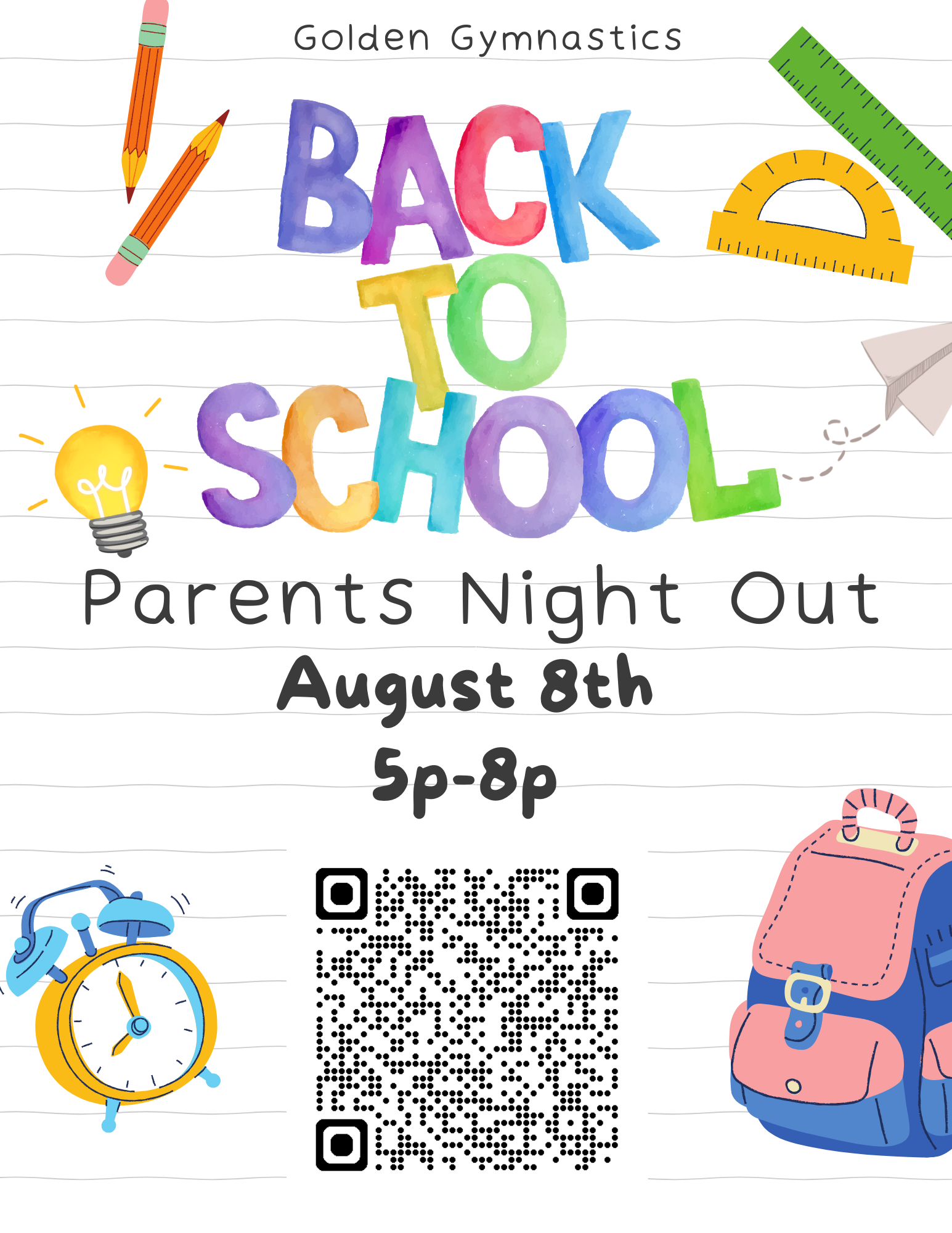 Parents Night Out August 8th