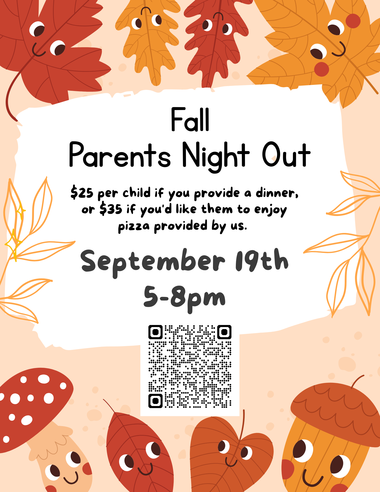 Parents Night Out September 19th