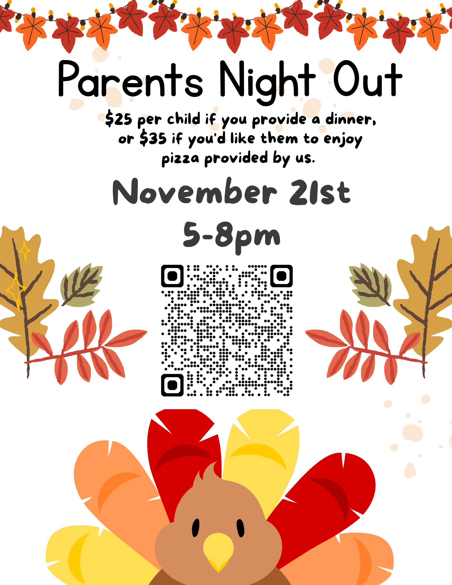 Parents Night Out Nov 21st