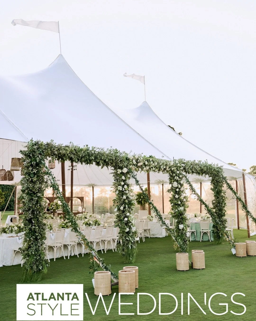 Thrilled to see Olivia and Davis&rsquo; wedding featured in the latest issue of @atlantastyleweddings. A Masters weekend celebration on the course felt effortlessly right for these two&mdash;classic, spirited, and steeped in Southern charm.
⠀⠀⠀⠀⠀⠀⠀⠀⠀