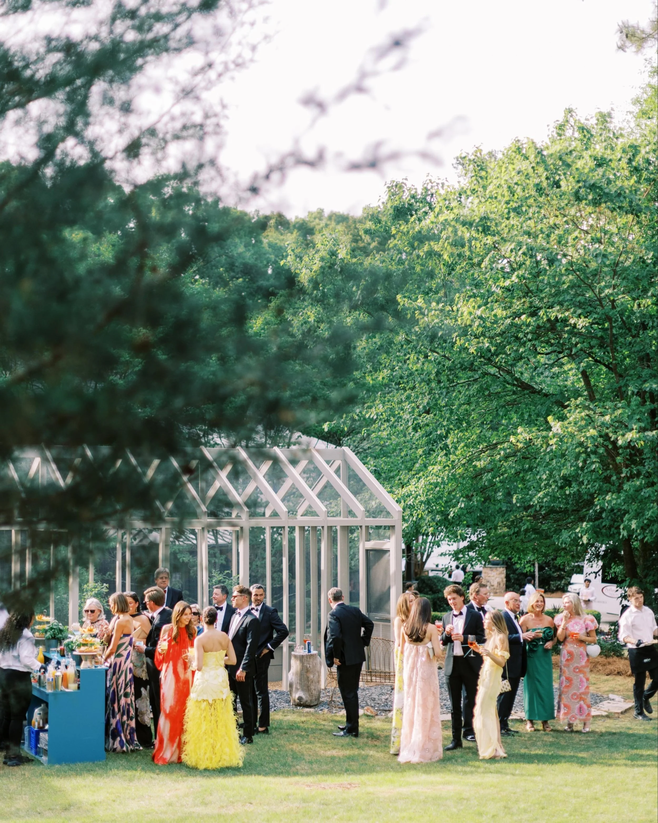 When someone asks what we&rsquo;re thinking about, the answer is still this cocktail hour.  Liddy and George&rsquo;s cocktail hour was the first chance for guests to really take in the transformation of the property, and it set the tone for everythin