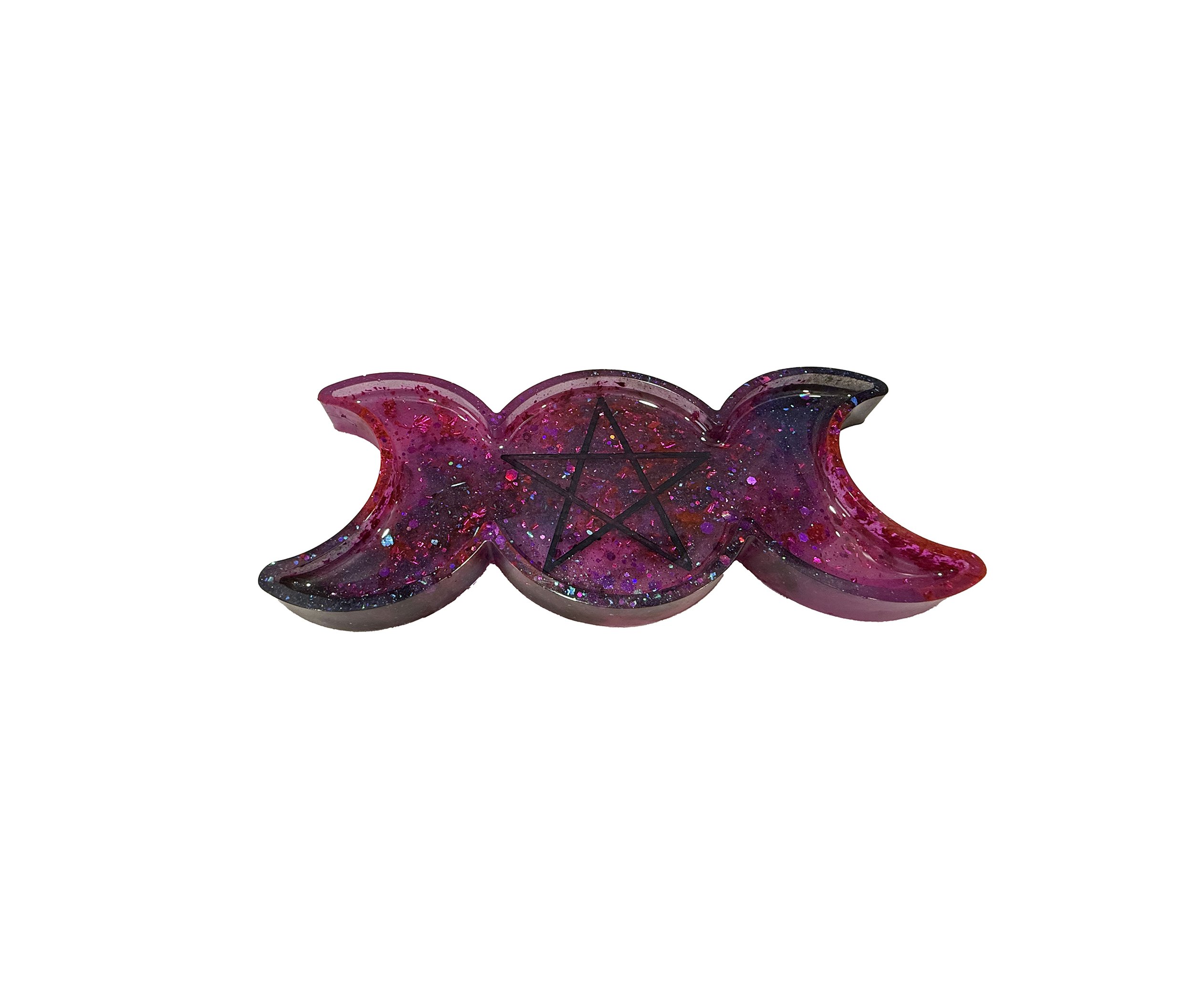 "Mystic Moon's Glow" - Triple Moon Tray