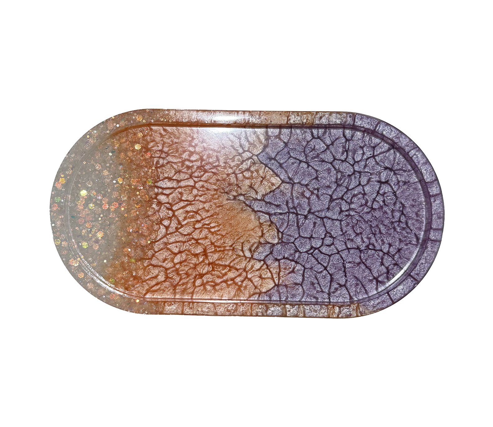 "Daybreak Terrain" - Oval Tray