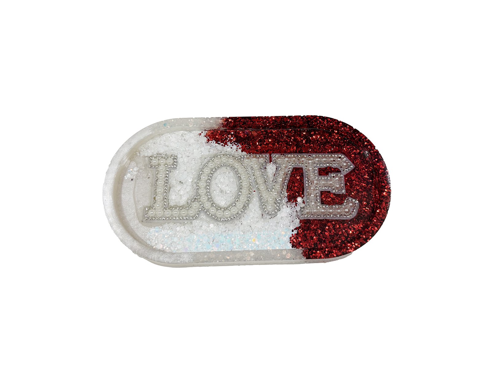 "Love's Embrace" - Oval Tray