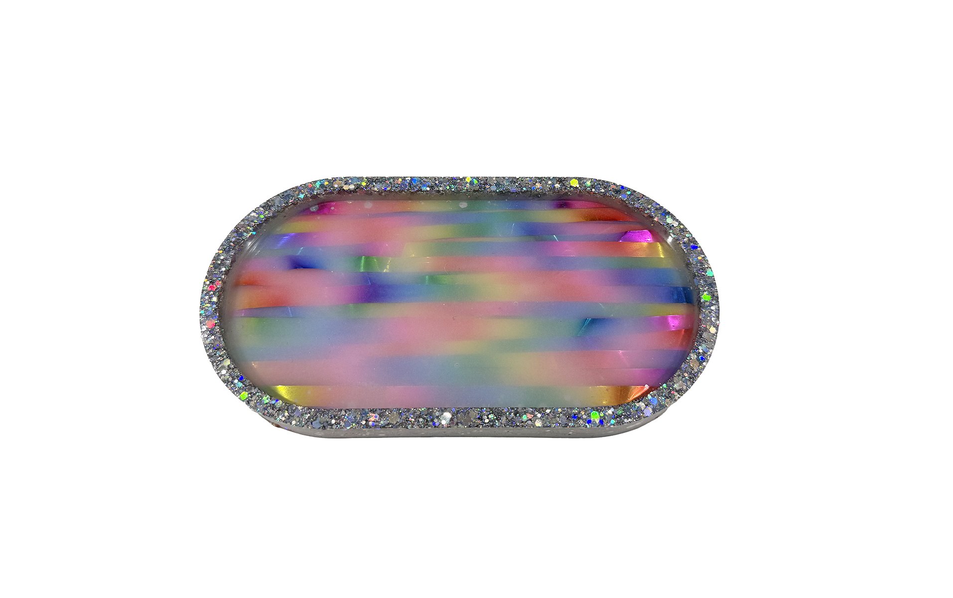 "Aurora Dance" - Oval Tray