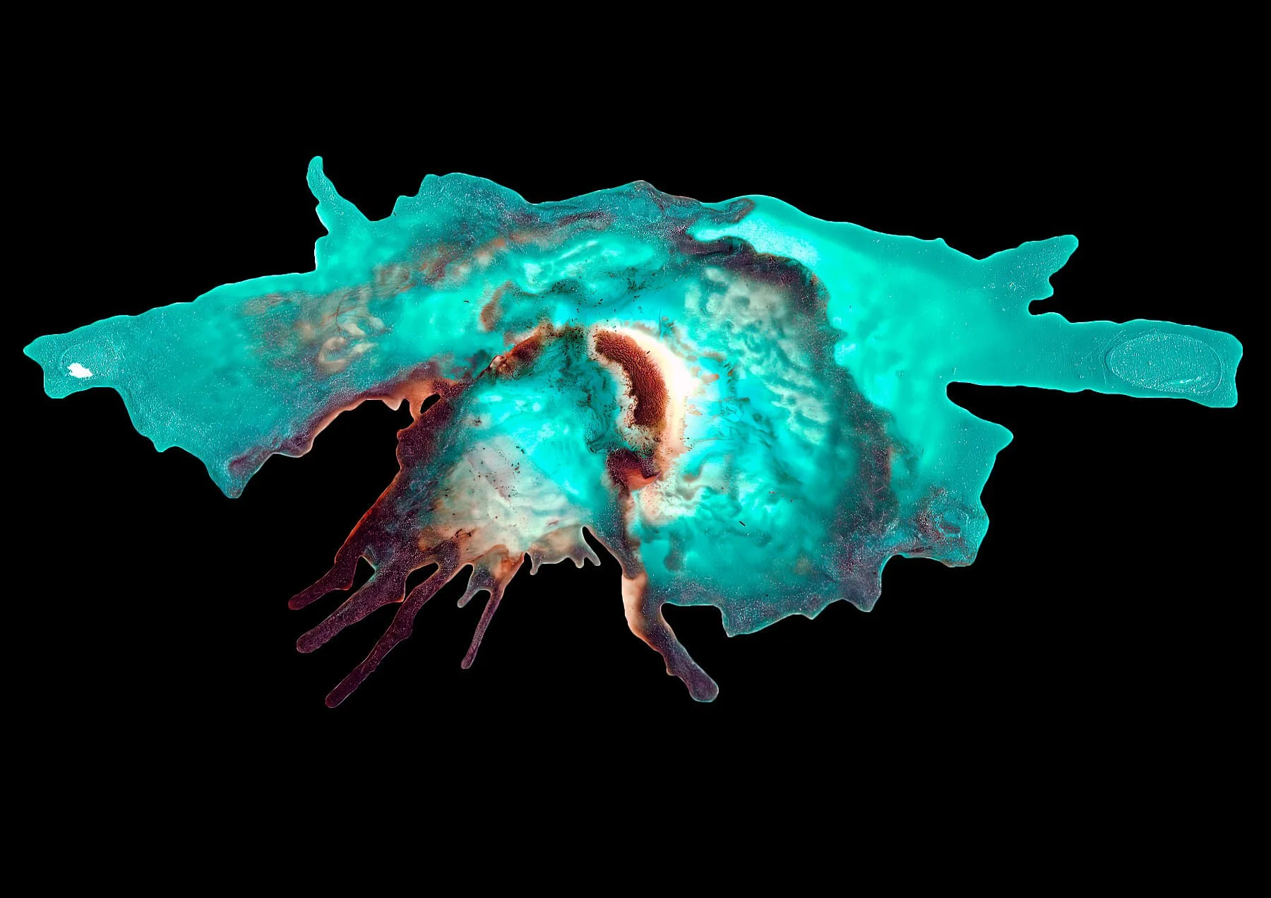Teal artefact
