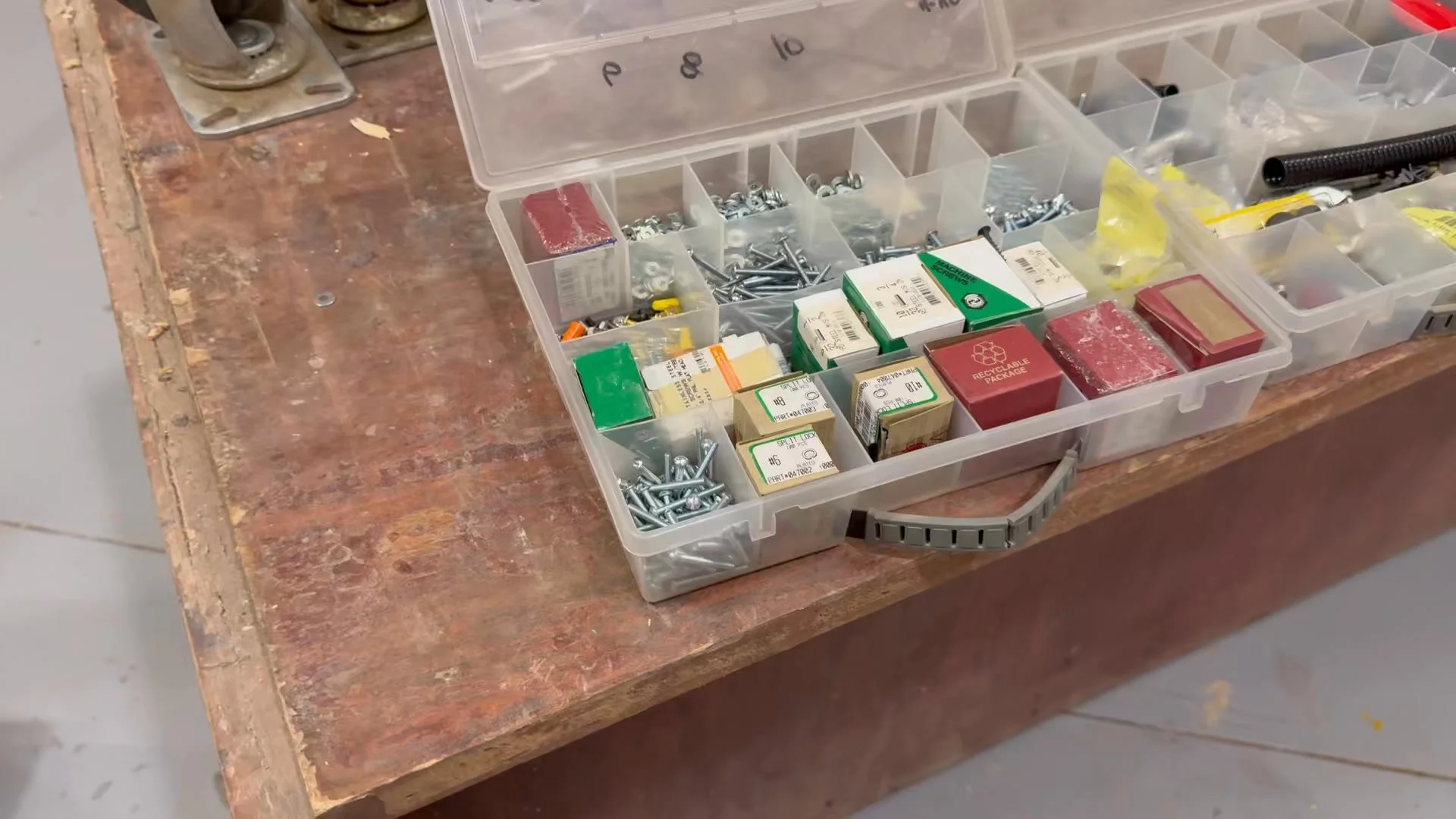 Another generous donation from Larry Nelson of a bunch of hardware and some casters