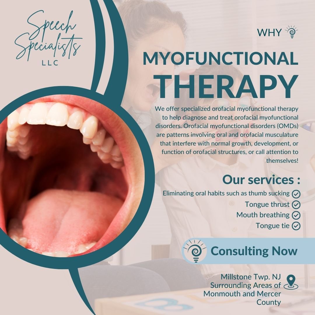 With specialized training in the areas of Orofacial Myology, we offer specific evaluations and treatment plans for orofacial myofunctional disorders! Contact us today to schedule a free initial consultation call to learn more about our services. We p