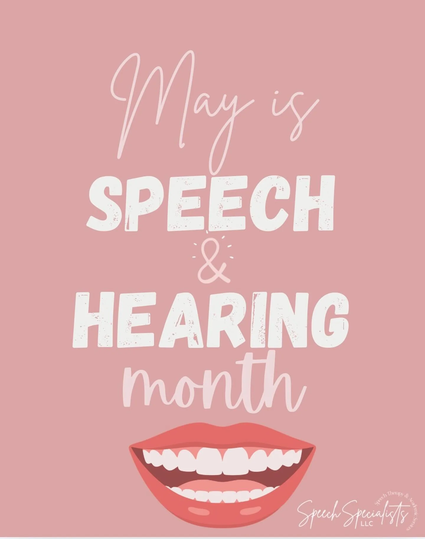 Happy May!!!! #speechspecialistsllc #speechtherapy #speechandhearingmonth #slp