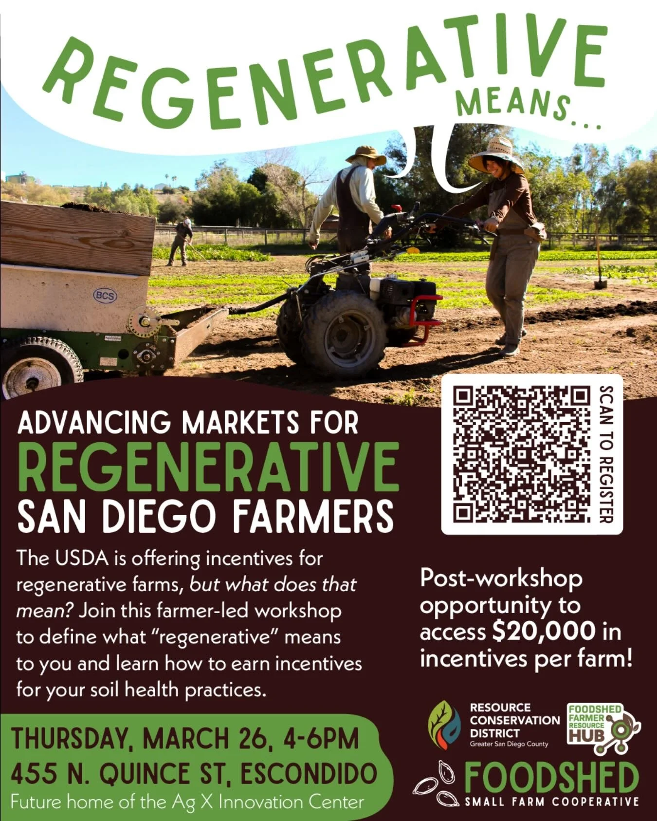 What does regenerative farming mean to you? 🌱
The USDA is offering incentives to farms that practice regenerative agriculture. We say: 🗣️ nothing about us without us! Farmers must be the ones to define what &ldquo;regenerative&rdquo; means. Join th