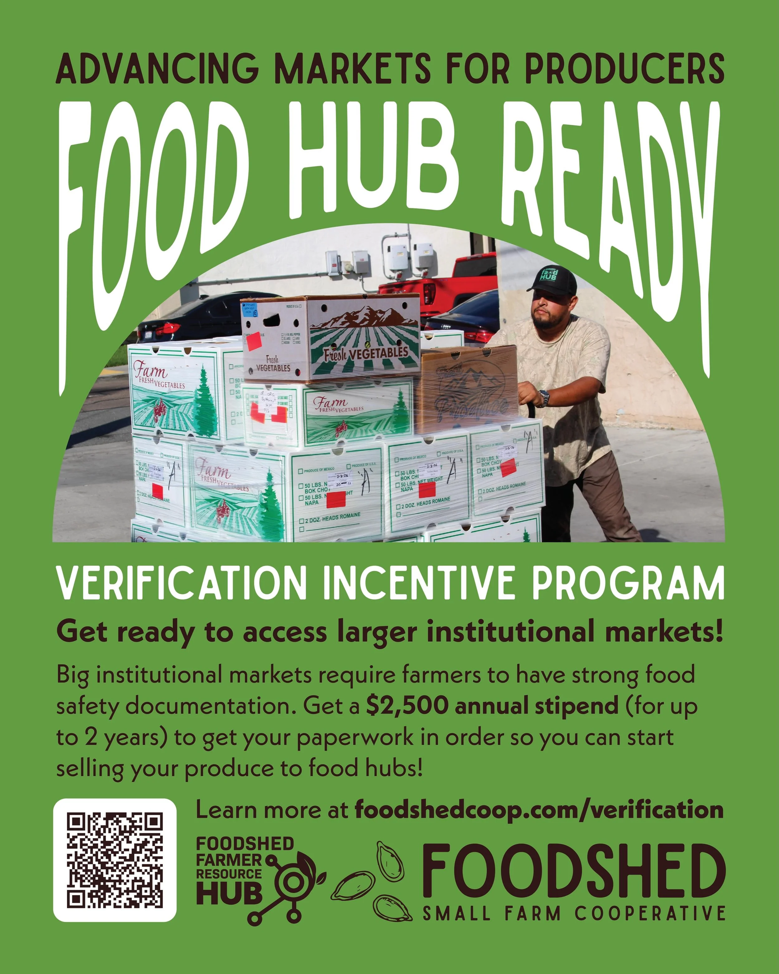 Get paid to level up your farm! 💰🧑&zwj;🌾💰

Advancing Markets for Producers is an incentive program to help farmers sell more climate-smart and regenerative food. We&rsquo;re currently offering 2 tracks:

🚚 Food Hub Ready Verified: $2.5k/yr to ge