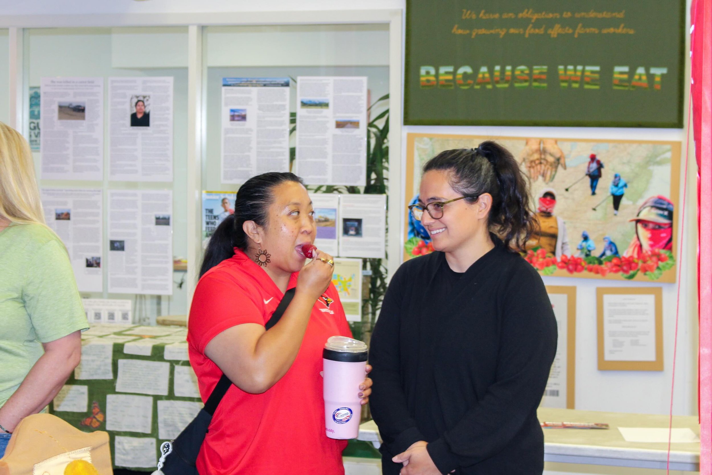 Thanks to the @cardinalpride_hhs teachers who visited us today to learn more about our work and brainstorm how we can collaborate more. Schools are a vital part of our foodshed where students not only access food but learn how to live in a larger com