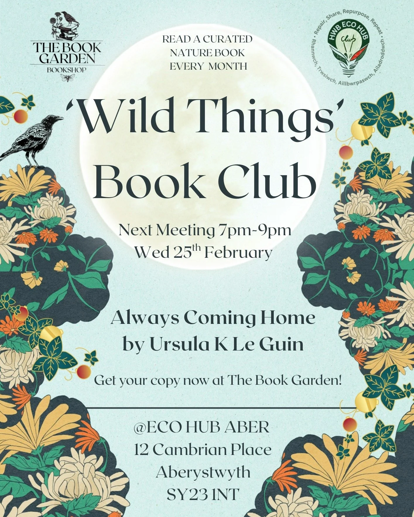 Calling all Wild Things!🌿

We cordially invite you to 'Wild Things' Nature Book Club, a monthly gathering for bookish nature-lovers.

We explore a different nature-inspired book every month, from novels and poetry to sci-fi, nature writing, and folk