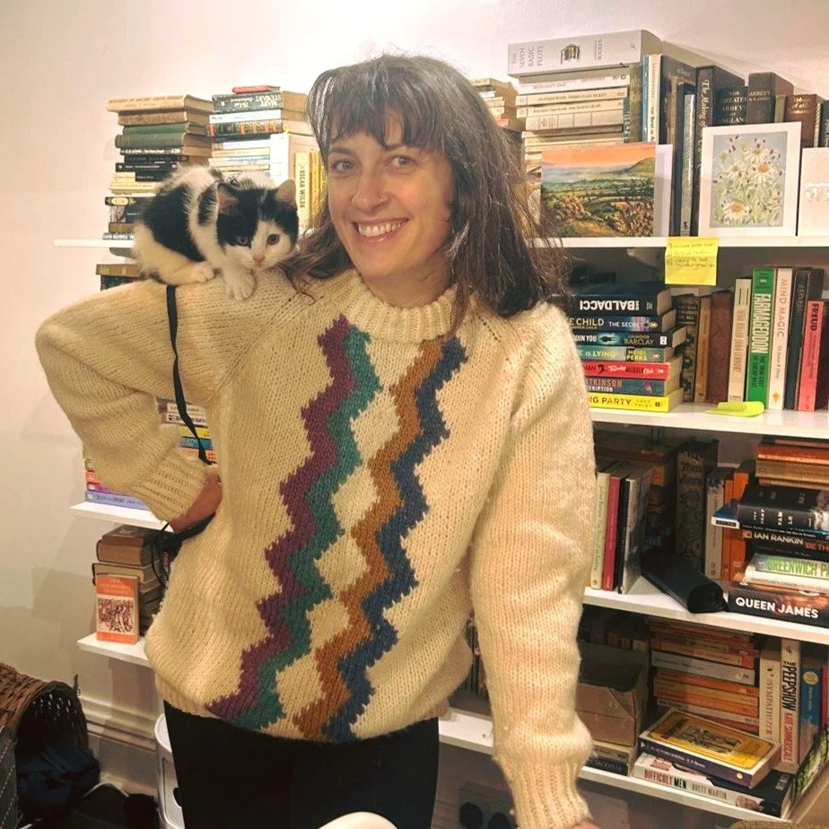 When the boss pops in unexpectedly to check on progress! 💚🌙🐾

Open today until 5pm! Come and see us at 7 Market Street on The Book Garden's first Caturday! 🌿

 #indiebookshoplove #startuplife #NatureBooks #catswithjobs #shelfie #bookobsessed #abe