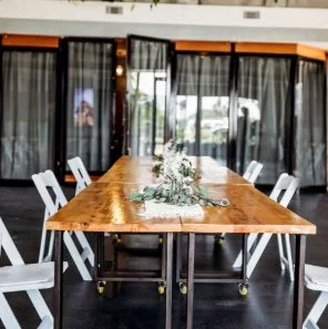 Raw-wood tables