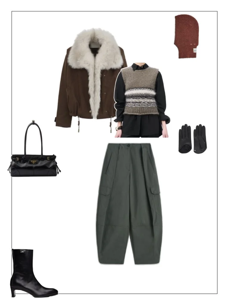 source unknown cotton canvas fur jacket