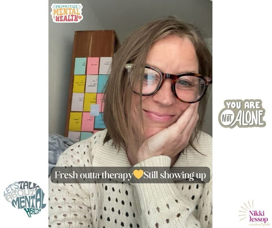 Fresh outta therapy and feeling that &ldquo;just unpacked 3 core beliefs and cried a little&rdquo; kind of energy. 😅💛

Mental health isn&rsquo;t always cute or tidy&mdash;but it&rsquo;s real, and it&rsquo;s worth it. 
Some days I&rsquo;m thriving. 
