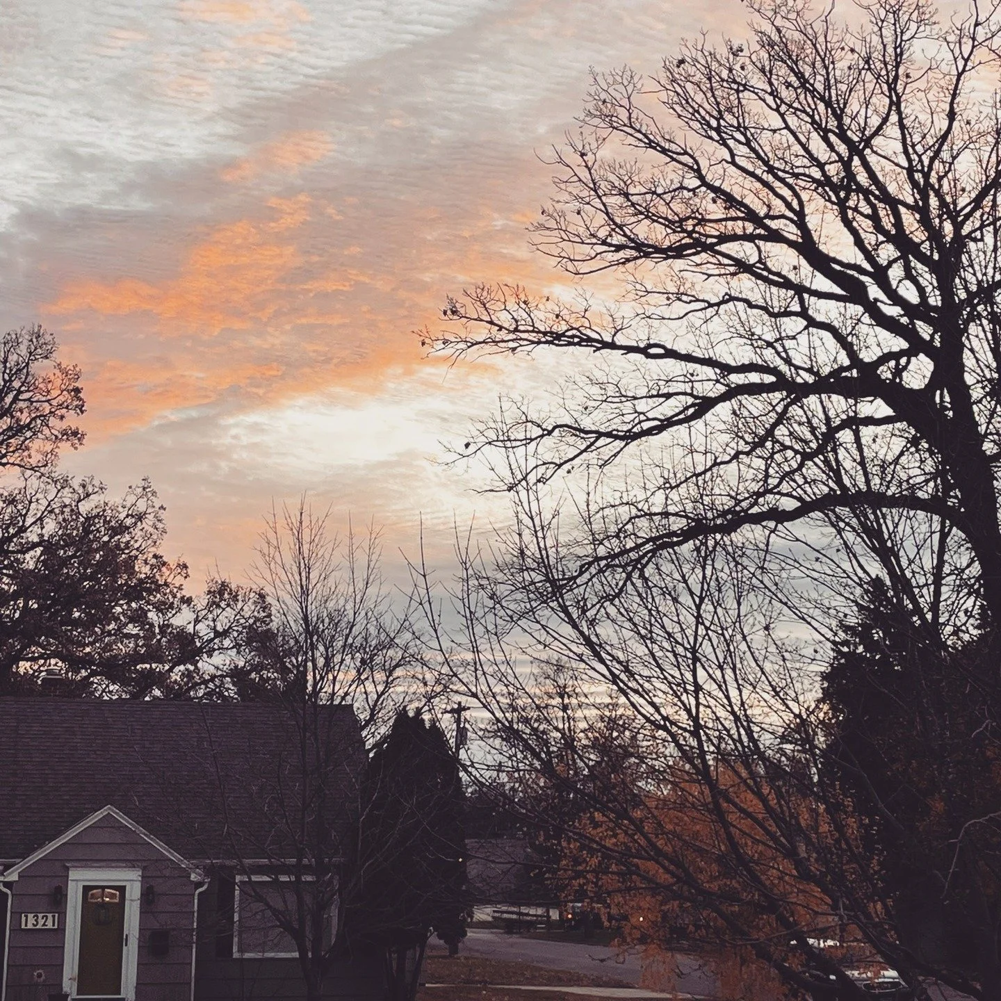 There's something about those November skies.....
They just hit different. 
Soft, calm, a little bittersweet&mdash;
kind of like the seasons we grow through. 💛
#seasonsofchange #gratefulforchange #tuesdayvibes