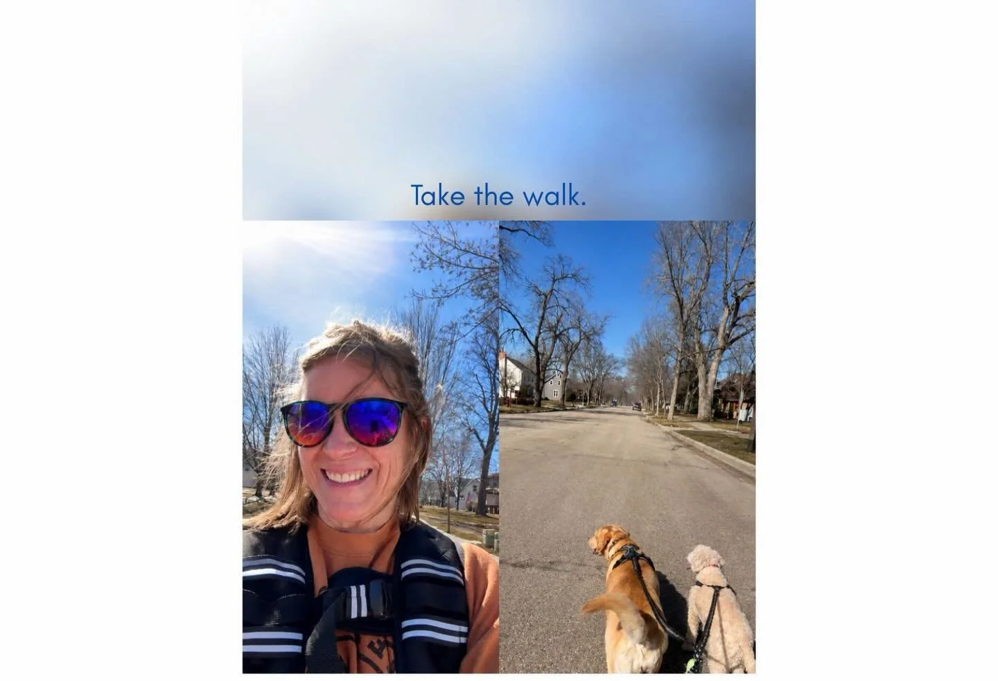 They always say,
&ldquo;Don&rsquo;t carry the extra weight around&hellip;&rdquo;

Meanwhile&hellip; here I am voluntarily strapping on 20 extra pounds 😅

My weighted vest, my dogs, and a good walk have become part of my mental health routine.

And h