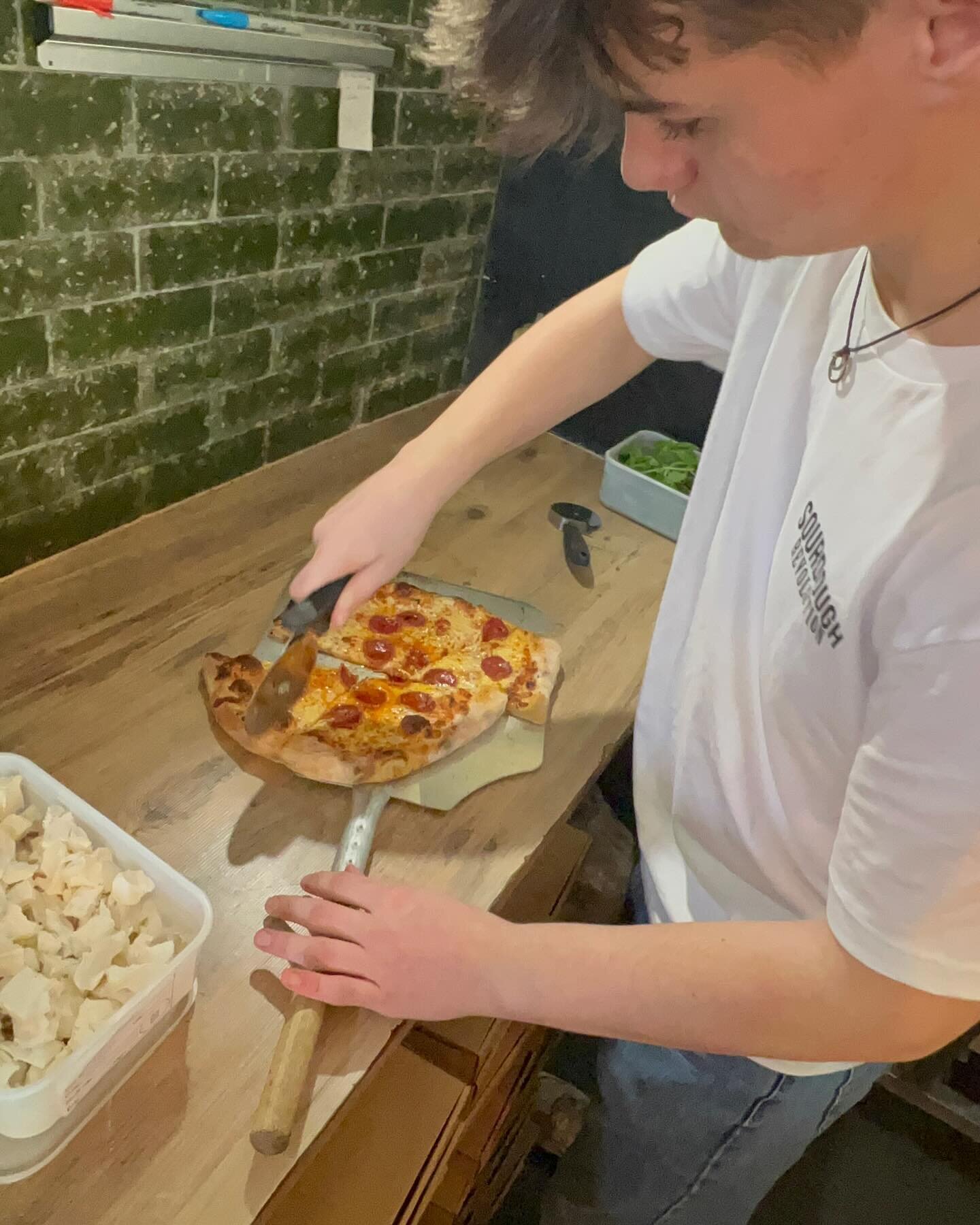 Meet the team: this is Henry. he&rsquo;s one of our newest additions and you can find him in the shop during pizza nights and on sundays. he joined the team due to his love of pizza. come in and say hello🙋&zwj;♂️🙋&zwj;♀️. #sourdough #local #buisnes